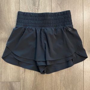 CALIA 2.5” Petal High Rise Black Lined Running Shorts Size XS
